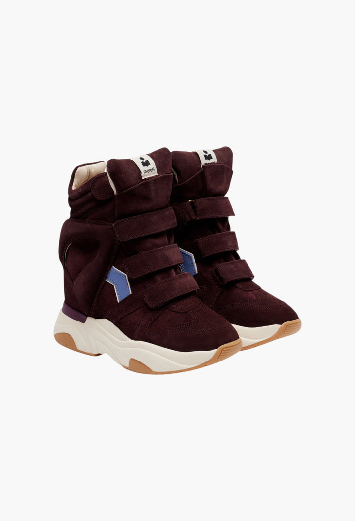 Balskee suede high-top platform sneakers - GLAM MODA