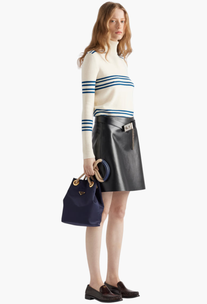 Baltic Blue - Prada Mariner Re-Nylon Bucket Bag - GLAM MODA