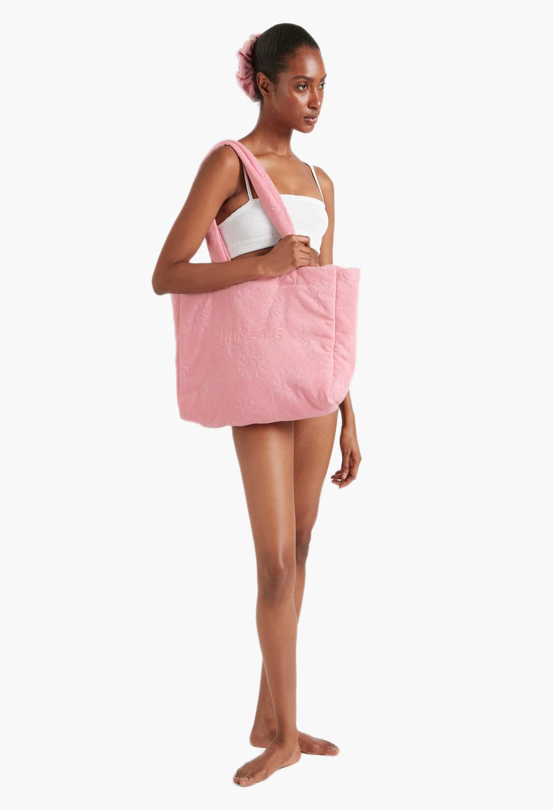 Sunny Towelling Beach Bag Ice Blue