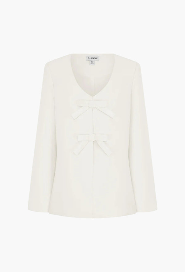 Beau Bow Satin Blazer