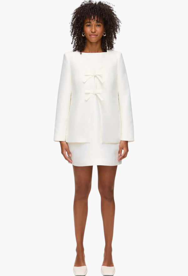 Beau Bow Satin Blazer
