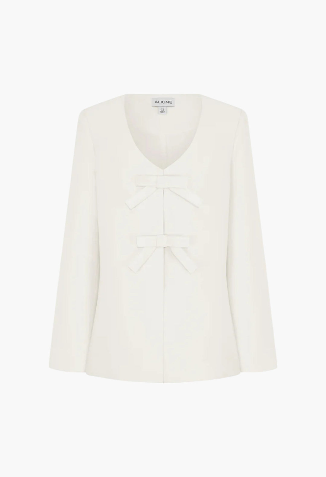 Beau Bow Satin Blazer - GLAM MODA