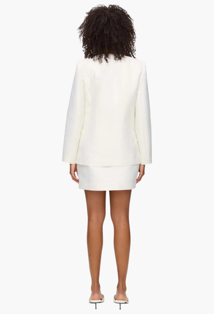 Beau Bow Satin Blazer - GLAM MODA