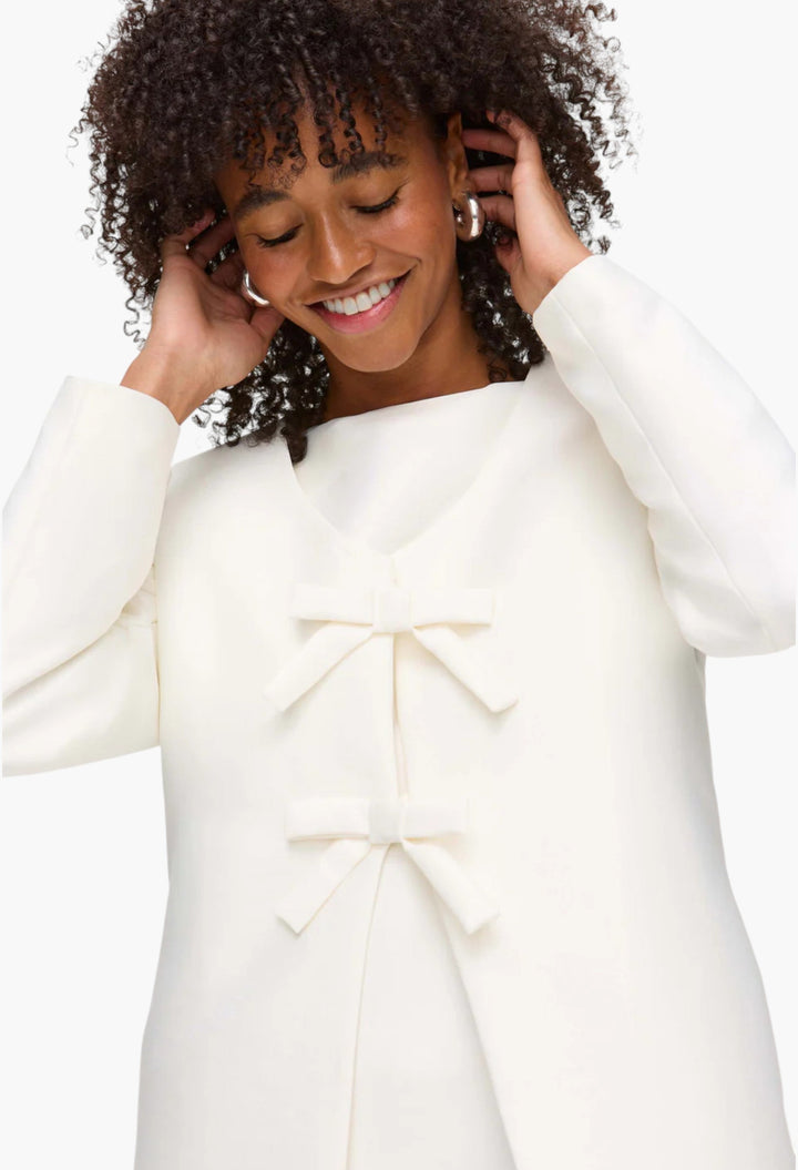 Beau Bow Satin Blazer - GLAM MODA