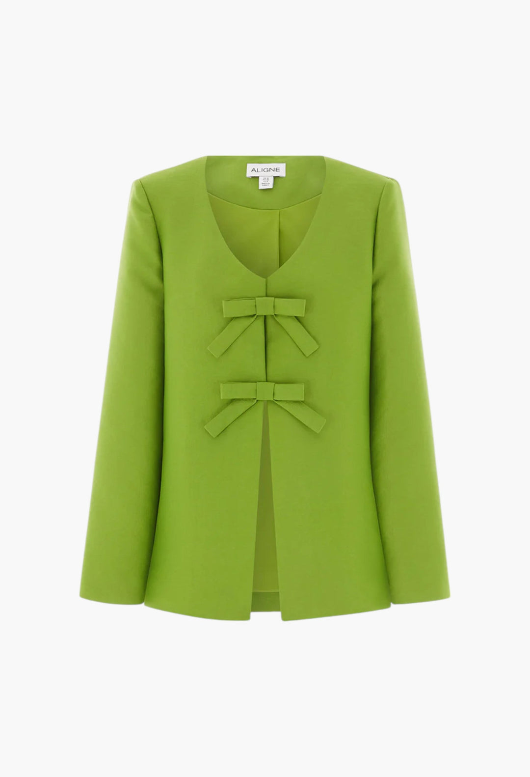 Beau Bow Satin Blazer - GLAM MODA