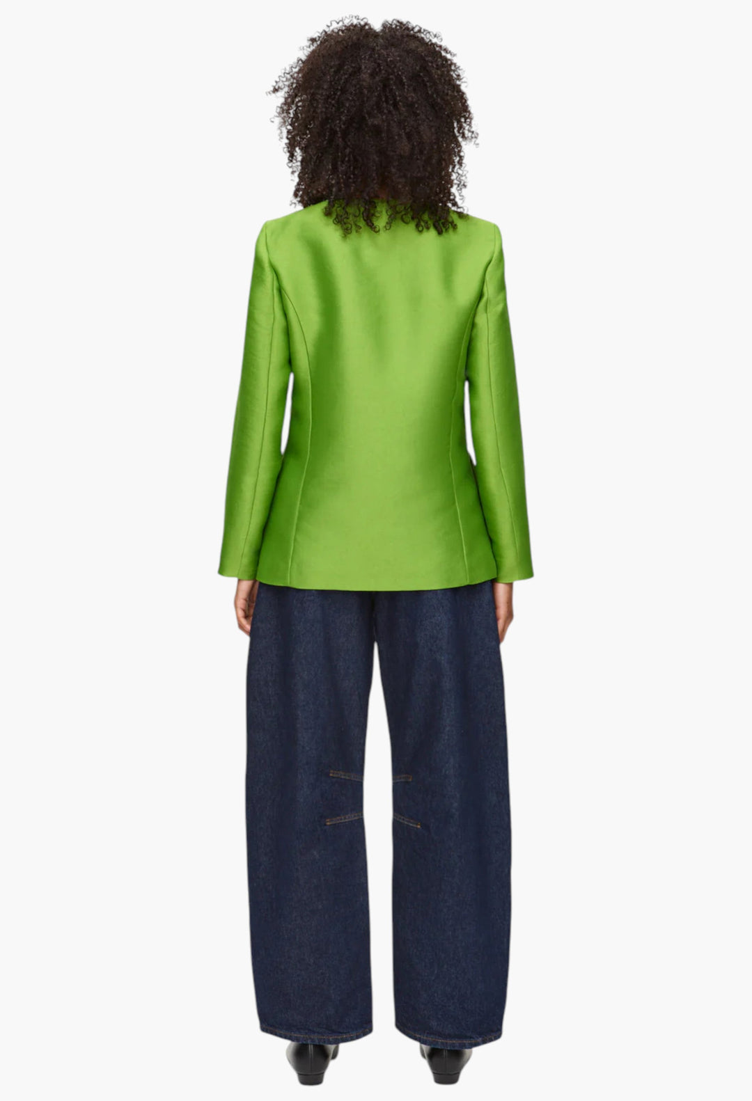 Beau Bow Satin Blazer - GLAM MODA