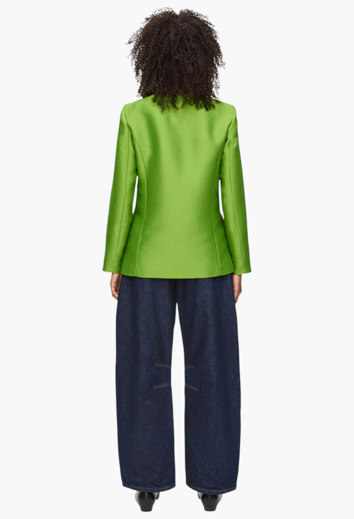 Beau Bow Satin Blazer - GLAM MODA