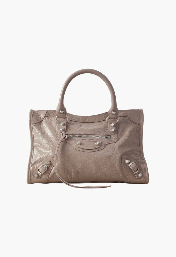 Le City Small Embellished Textured-Leather Tote - GLAM MODA