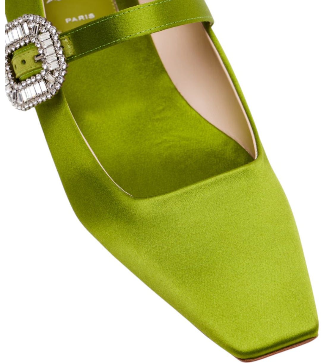 Belle Vivier 25 Satin Ballet Flats - GLAM MODA