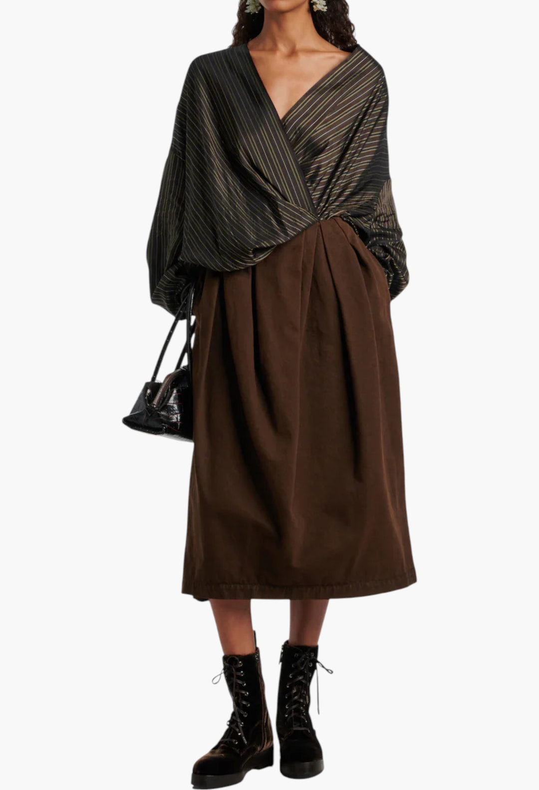 Ben 20 Leather-Trimmed Velvet Combat Boots - GLAM MODA