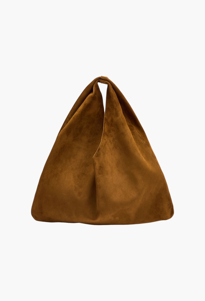 Bindle Small Suede Top Handle Bag - GLAM MODA