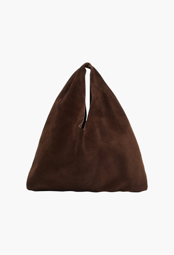 Bindle Small Suede Top Handle Bag - GLAM MODA