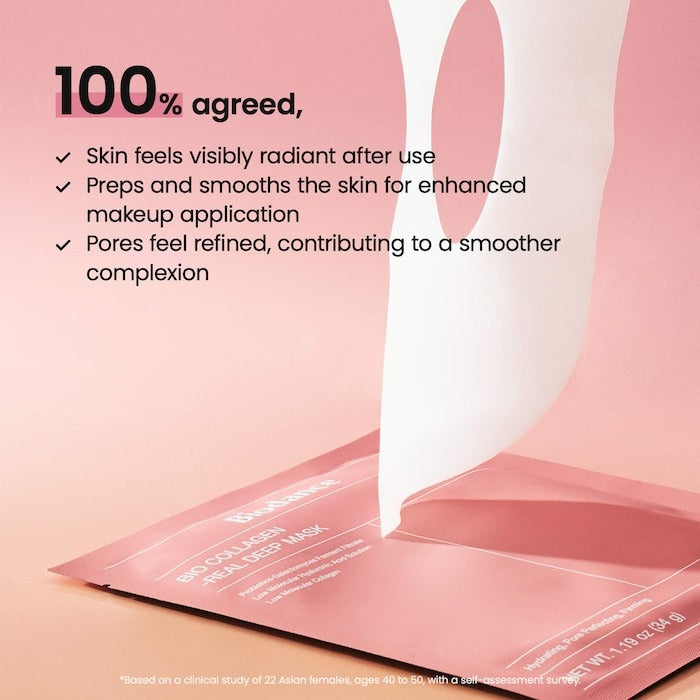 Bio Collagen Real Deep Mask for Pore Minimizing & Firming Care - GLAM MODA