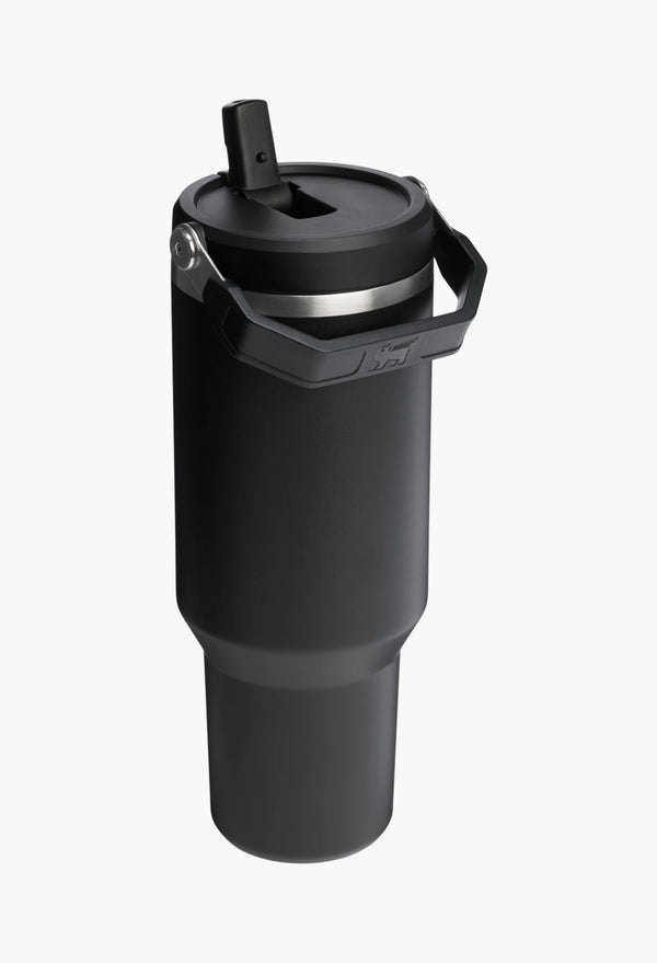 Black 2.0 - The IceFlow™ Flip Straw Tumbler | 40 OZ