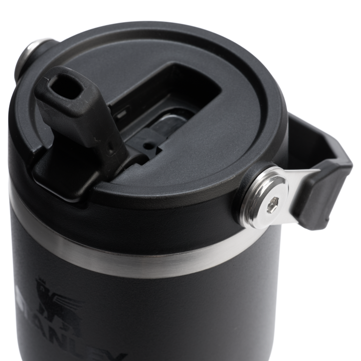 Black 2.0 - The Iceflow™ Flip Straw Tumbler | 14 OZ - GLAM MODA