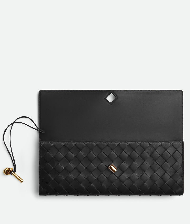 Black - Andiamo Clutch - GLAM MODA