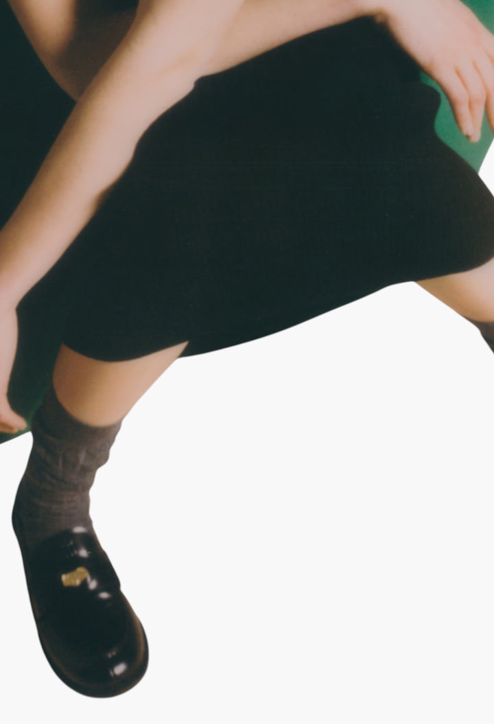 Black - Brushed Leather Penny Loafers - GLAM MODA