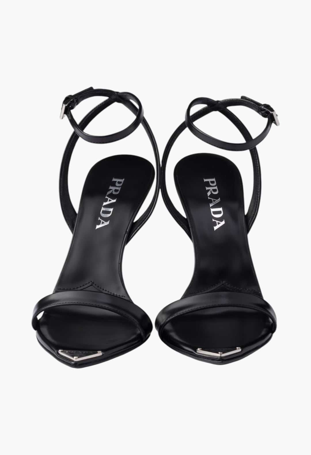 Black - Brushed Leather Sandals - GLAM MODA