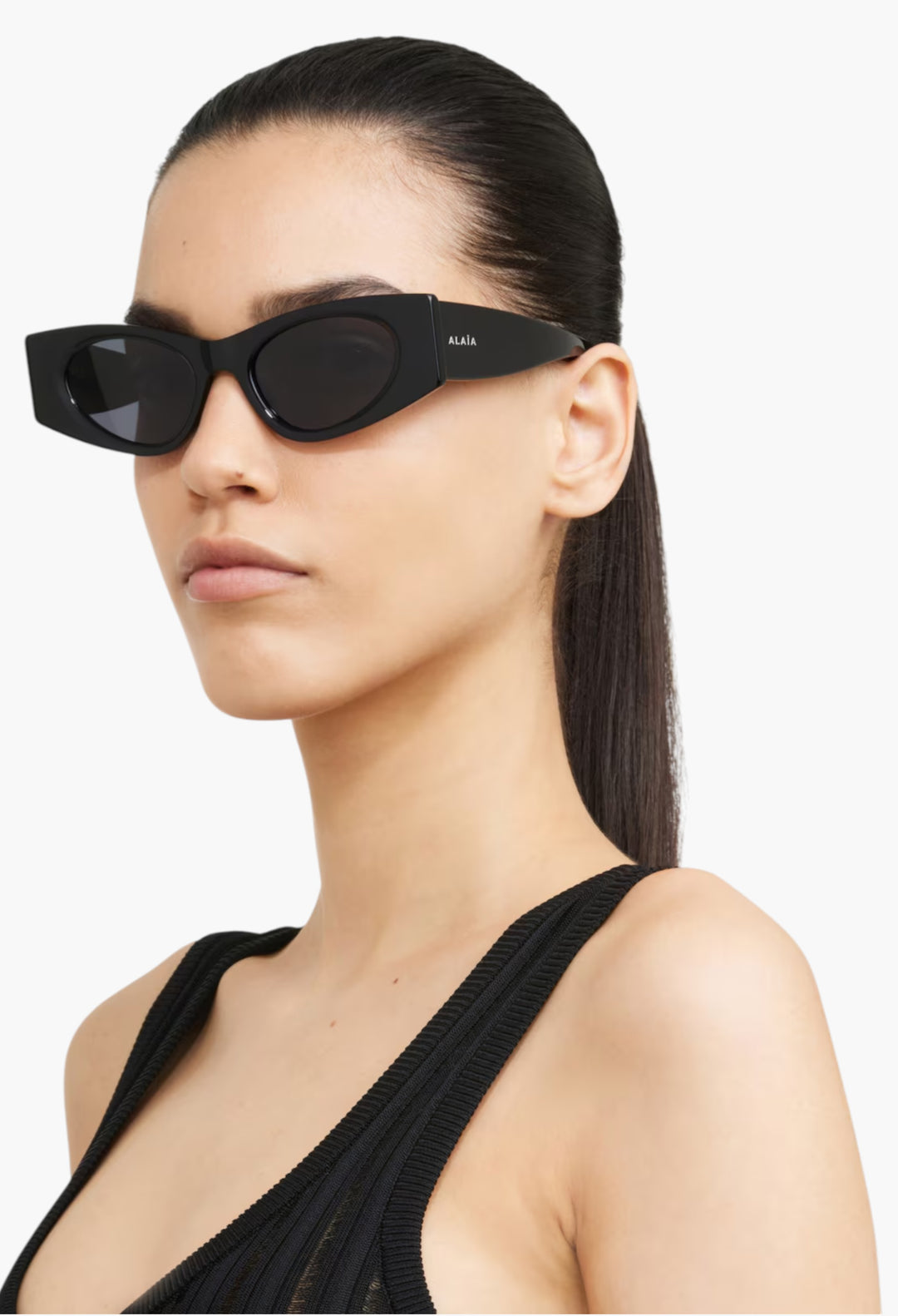 Black - Cat Eye Sunglasses - GLAM MODA