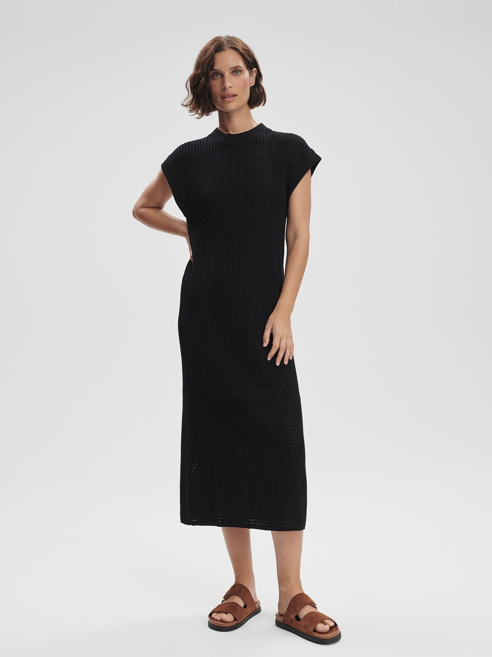 Black - Cheston Relaxed Knit Dress - GLAM MODA