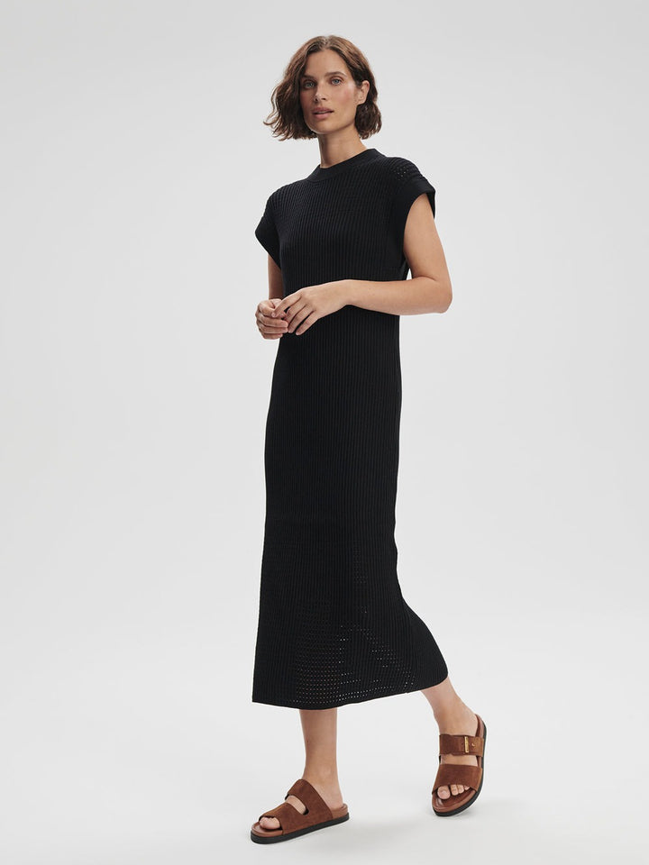 Black - Cheston Relaxed Knit Dress - GLAM MODA