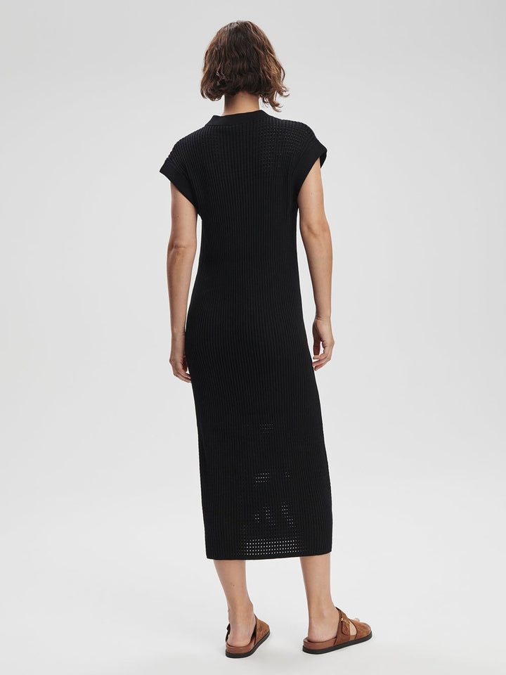 Black - Cheston Relaxed Knit Dress - GLAM MODA