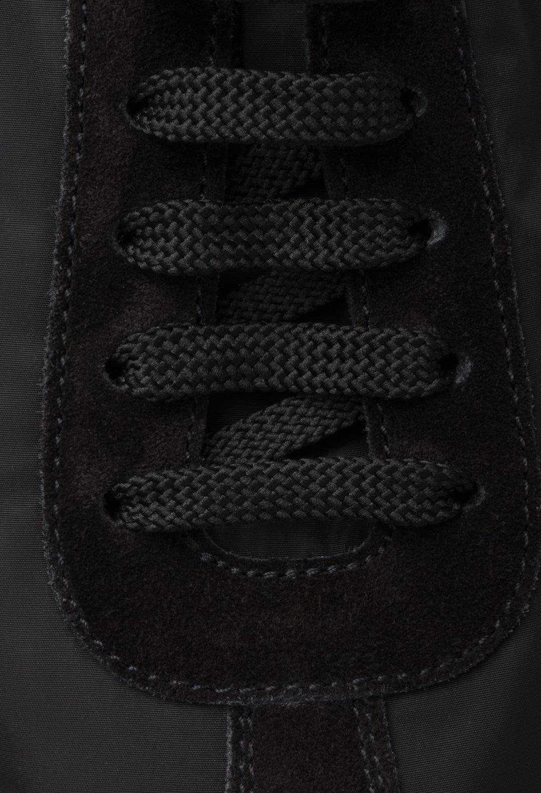 Black - Collapse Re-Nylon And Suede Sneakers With Metal Toecap - GLAM MODA