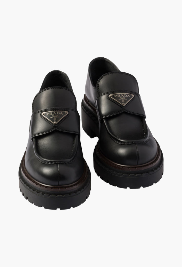 Black - Double Chocolate Leather Loafers - GLAM MODA