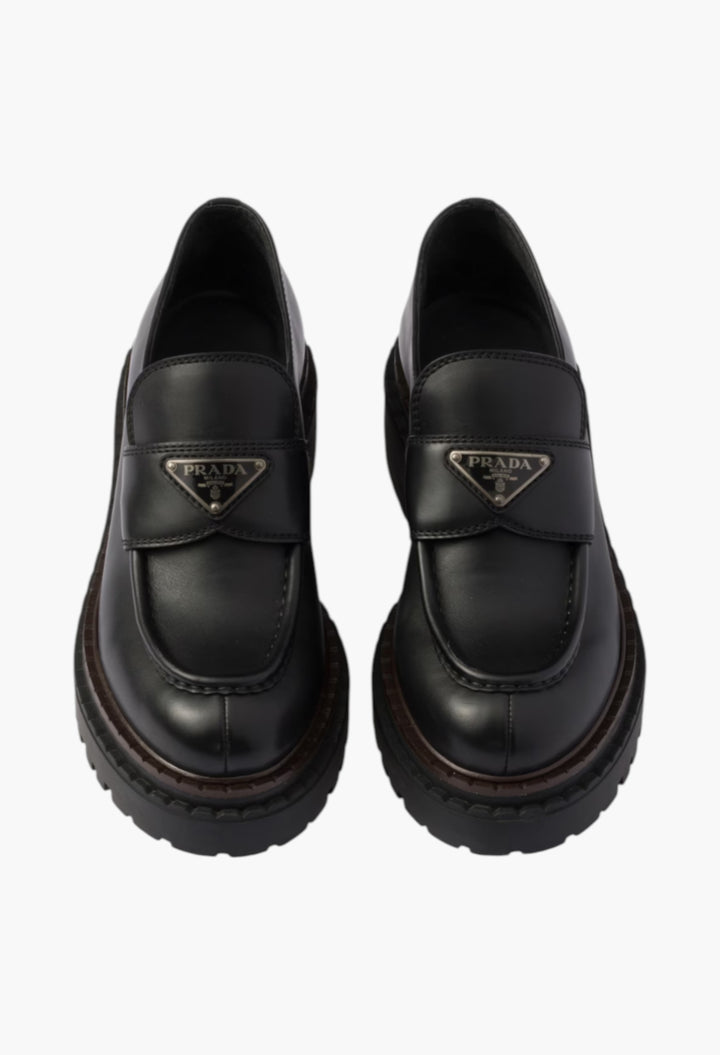 Black - Double Chocolate Leather Loafers - GLAM MODA