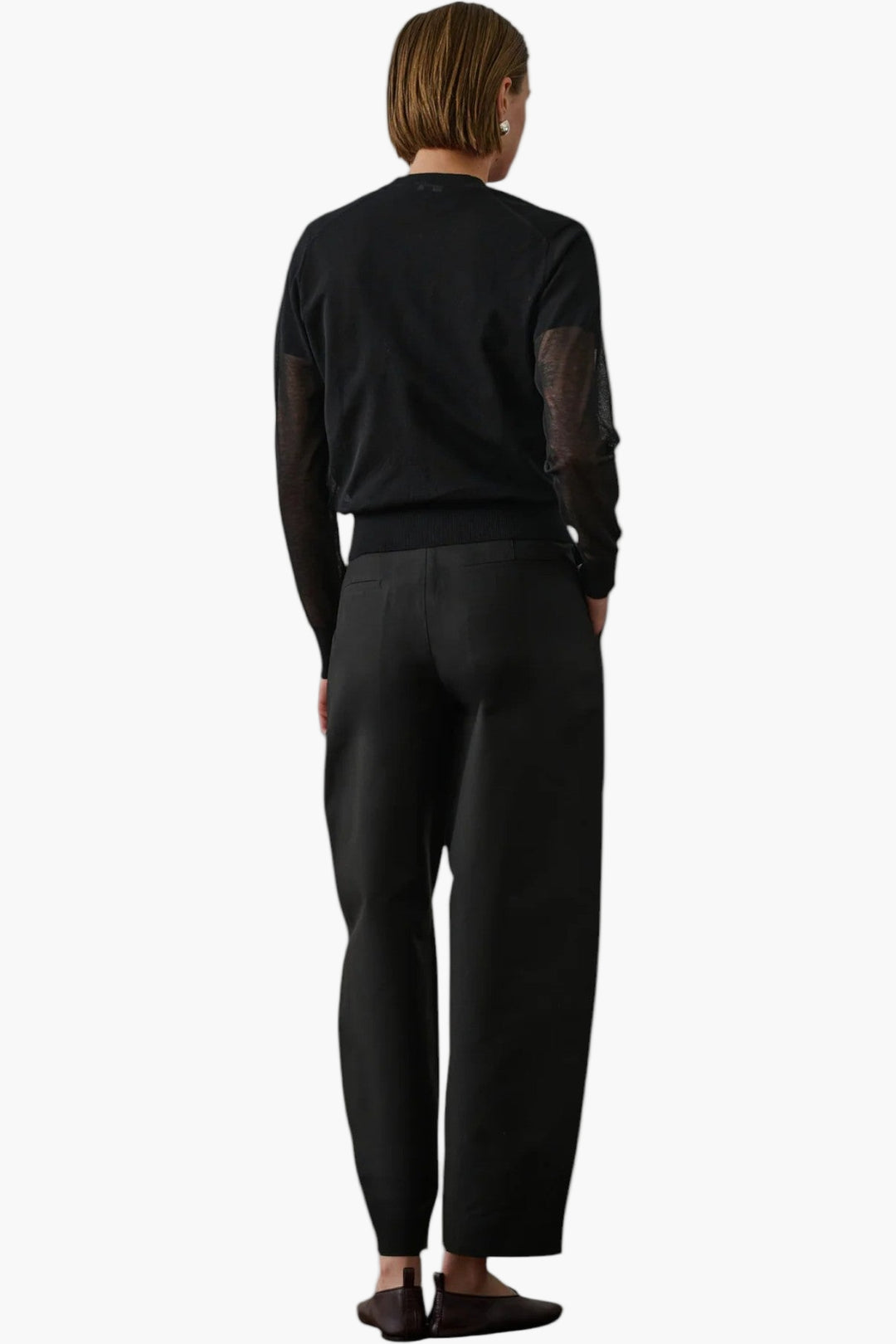 Black - Etretat Cardigan  Sheer Knit Cardigan - GLAM MODA