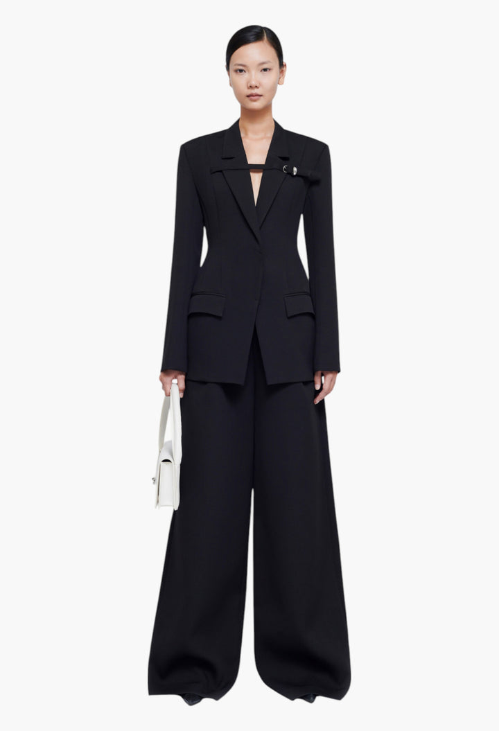 Black - Hida Trousers - GLAM MODA