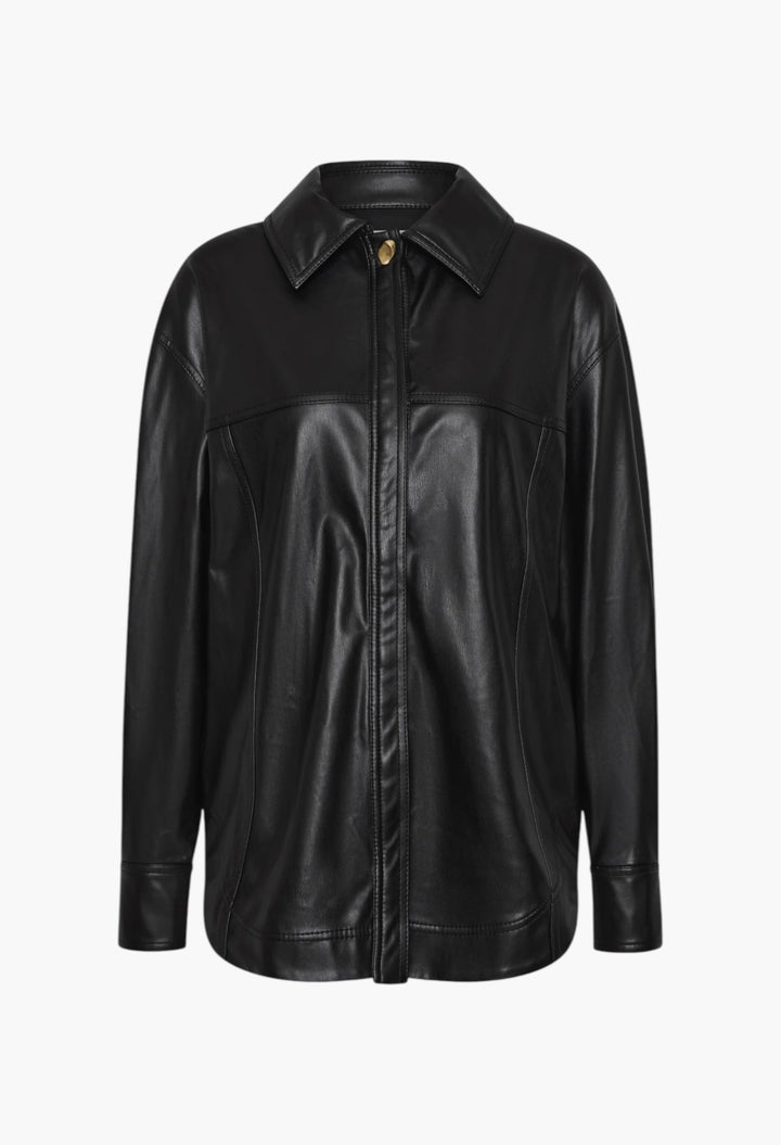 Black - Illusion Hardware Shirt - GLAM MODA