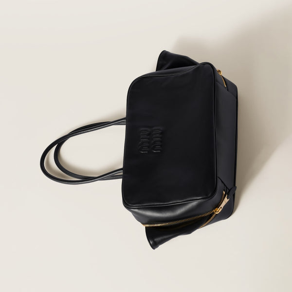 Black Large - Leather Beau bag