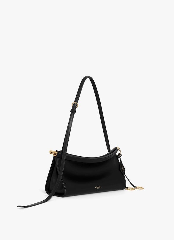 Black - Le Click East West Small Bag In Leather
