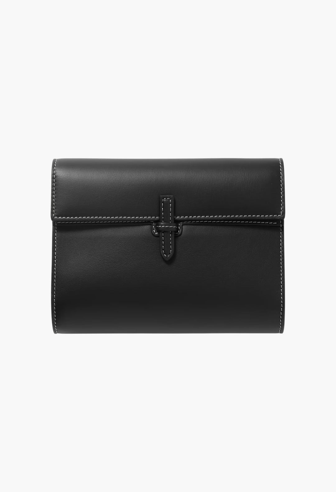 Black - Leather Clutch - GLAM MODA