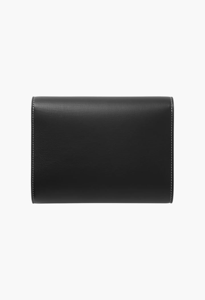 Black - Leather Clutch - GLAM MODA
