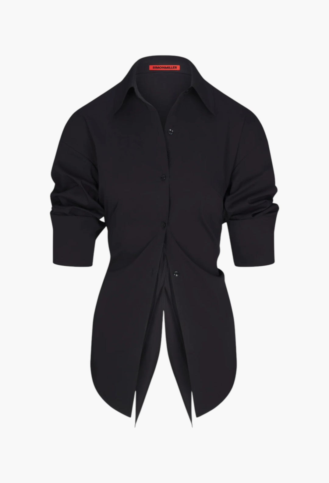 Black - Loch Poplin Button Up - GLAM MODA