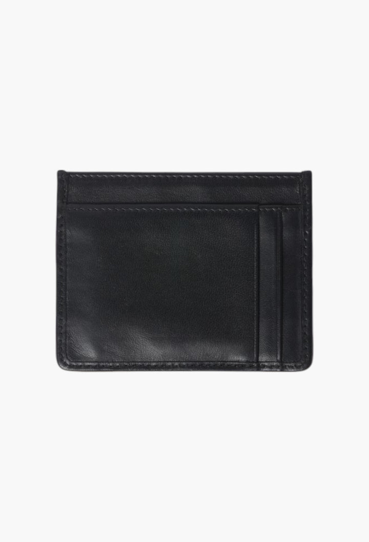 Black - Matelassé Nappa Leather Card Holder - GLAM MODA