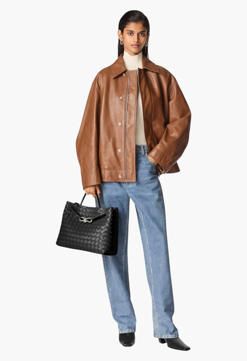 Black  - Medium Andiamo - Silver finish - GLAM MODA