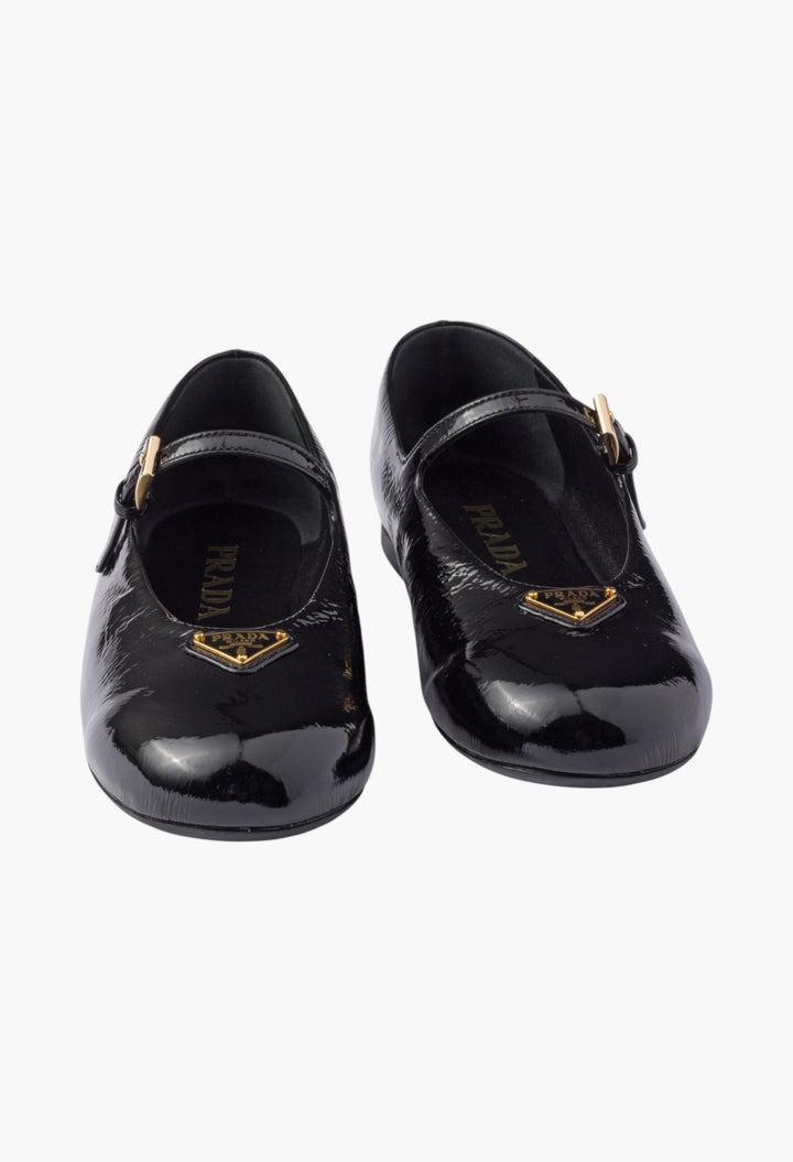 Black - Naplak Patent Leather Ballerinas - GLAM MODA