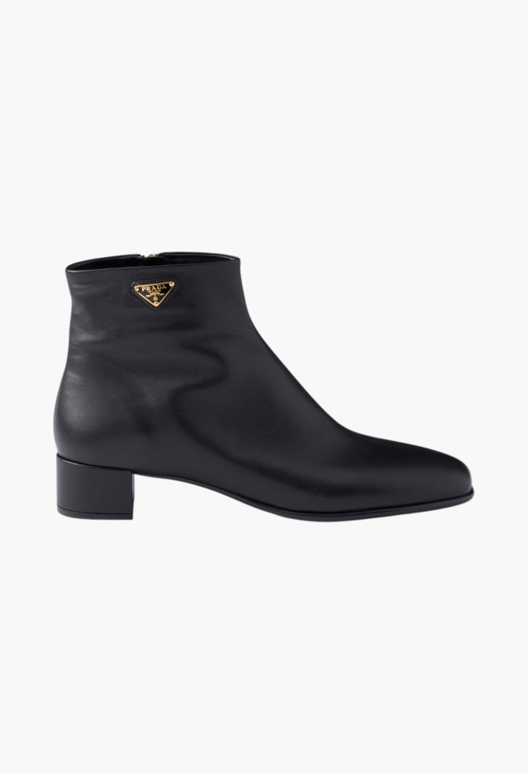 Black - Nappa Leather Booties - GLAM MODA