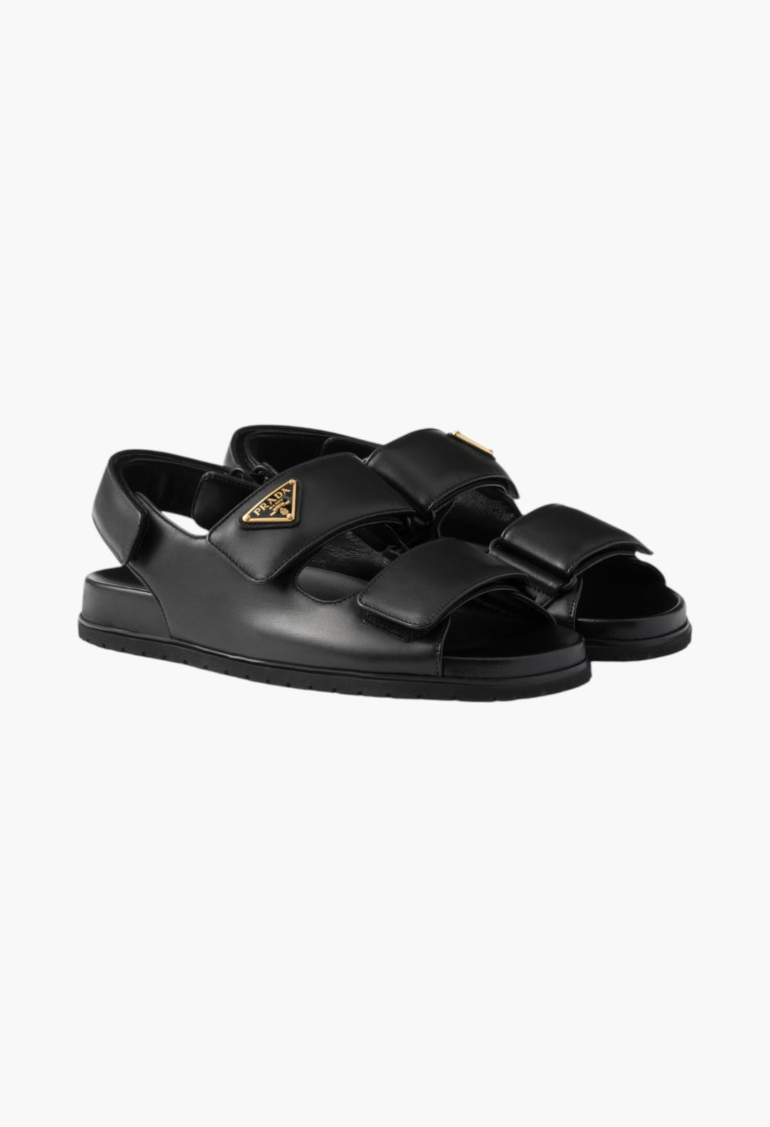 Black - Nappa Leather Sandals - GLAM MODA