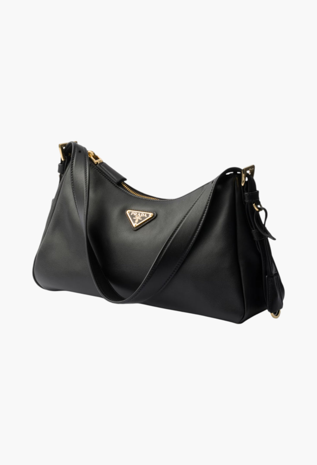 Black - Prada Aimée Leather Shoulder Bag - GLAM MODA