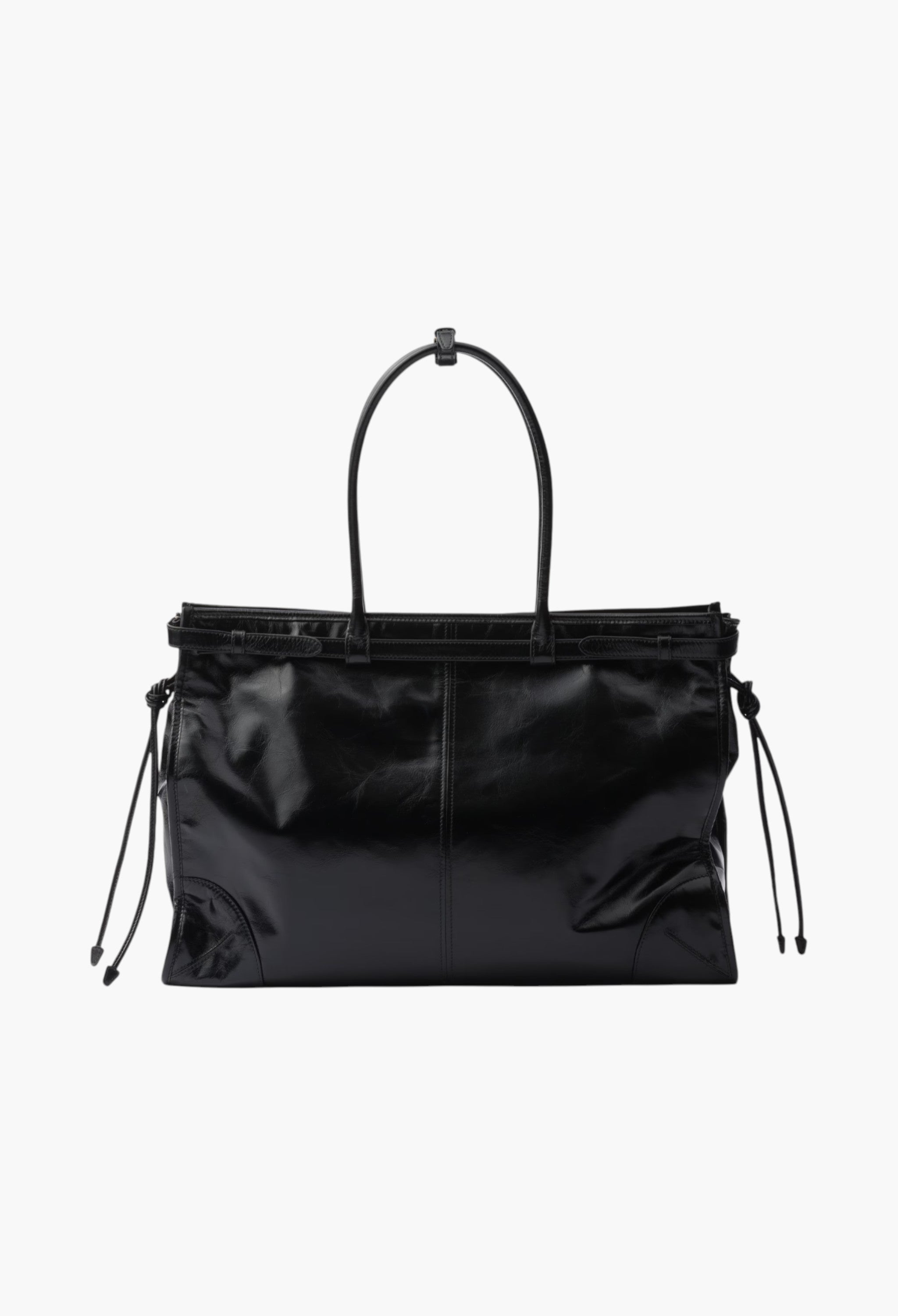 Black Prada Bonnie Extra Large Leather Handbag – Bold Scale