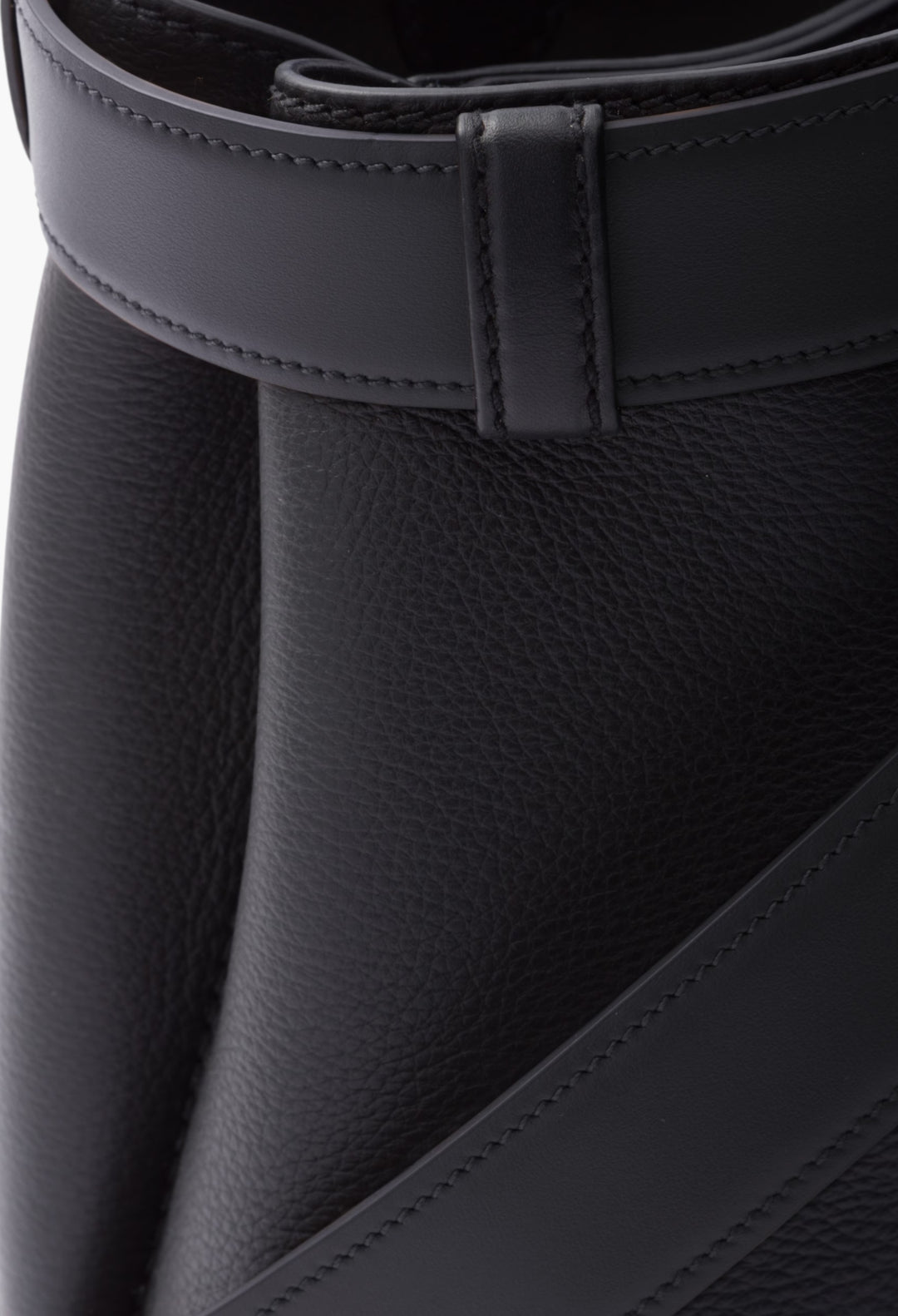 Black - Prada Buckle Small Leather Handbag With Belt - GLAM MODA