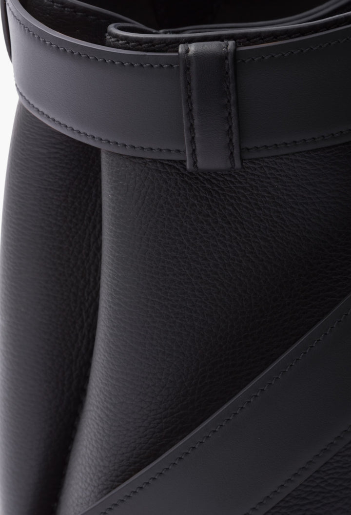 Black - Prada Buckle Small Leather Handbag With Belt - GLAM MODA