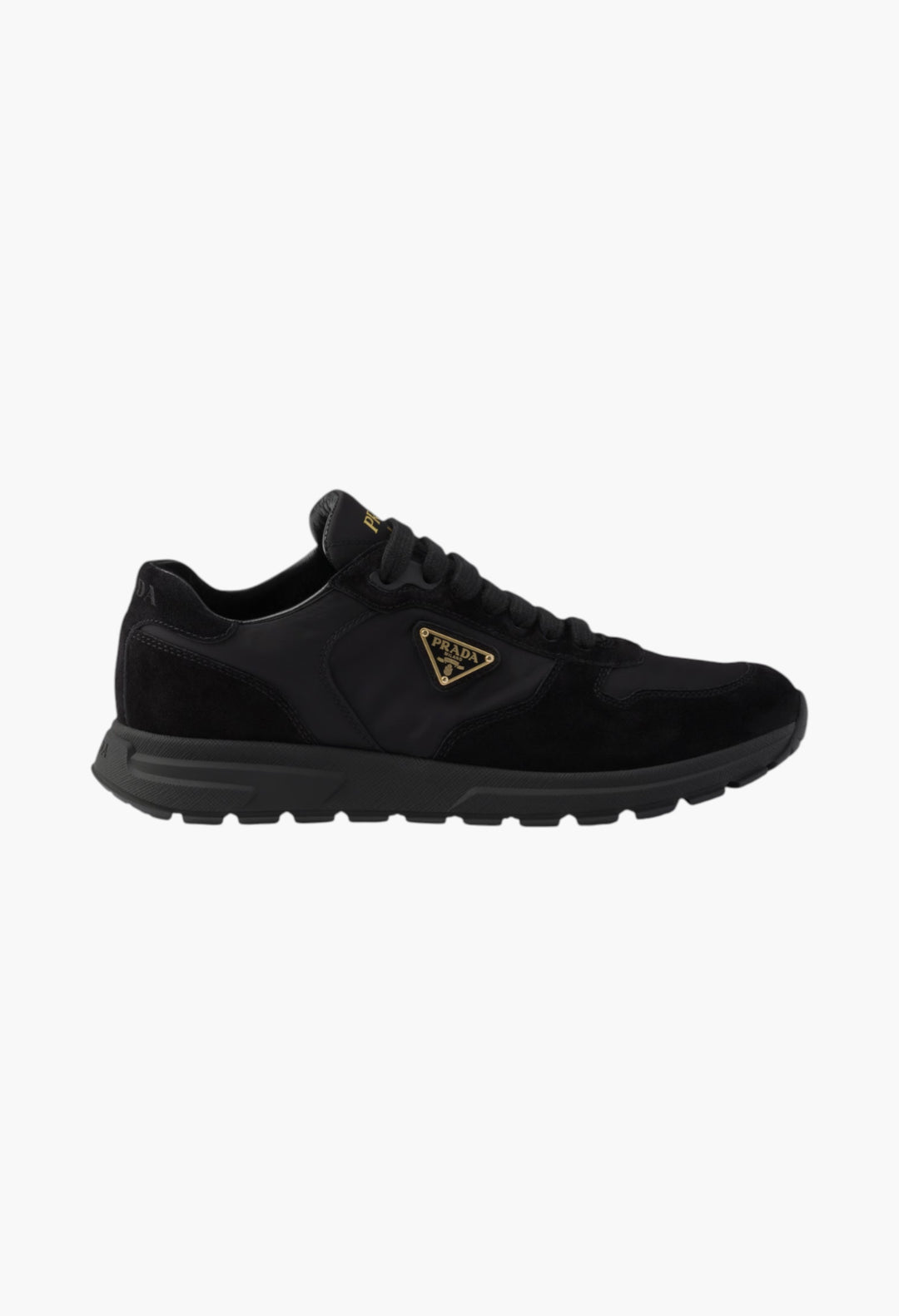 Black - Prax 2.0 Re-Nylon and suede sneakers - GLAM MODA