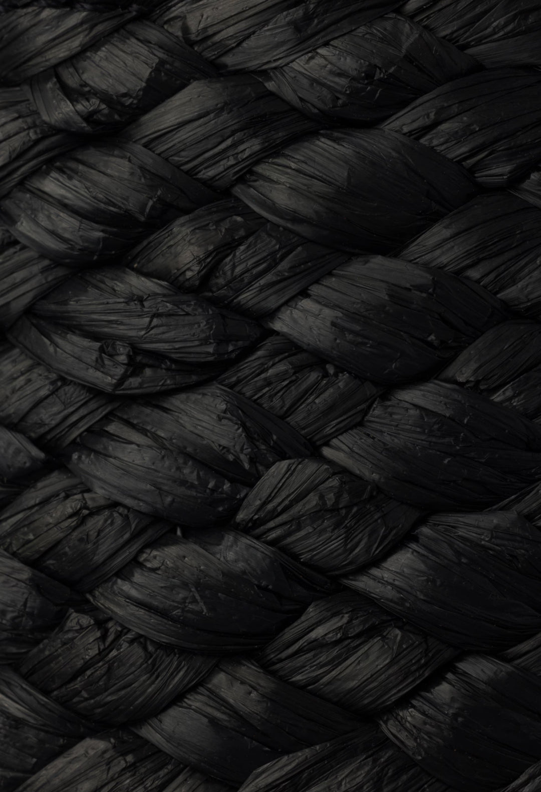 Black - Raffia Slides - GLAM MODA