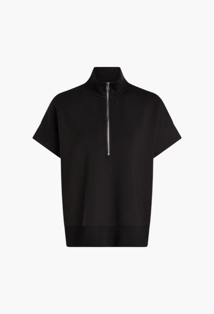 Black - Ritchie Short Sleeve Sweat - GLAM MODA