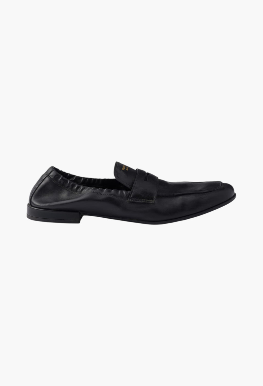 Black - Shuffle Antiqued Leather Loafers - GLAM MODA
